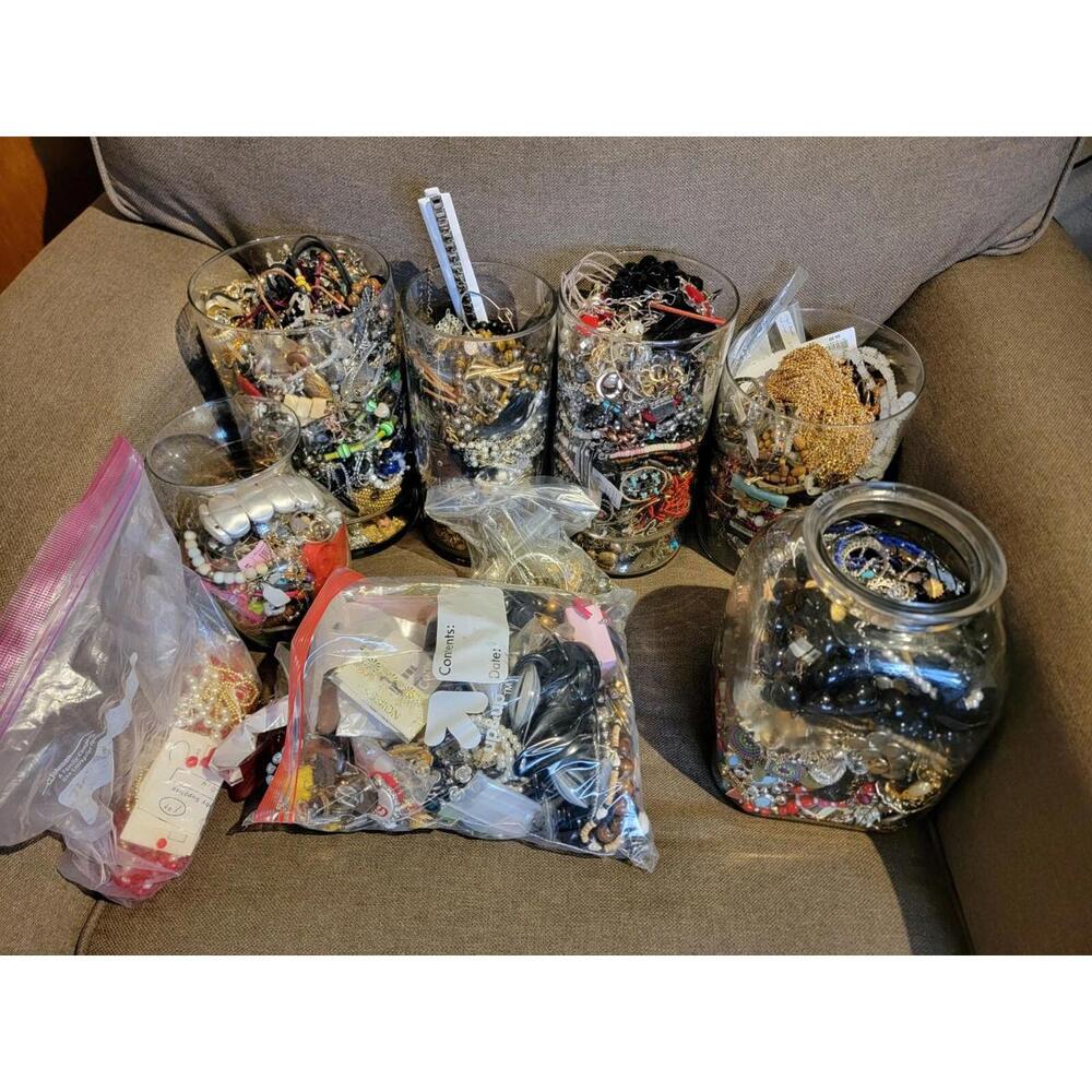 5 Pound Lb Bag Random Jewelry Vintage to Modern Lot Most Wearable & Resale Ready